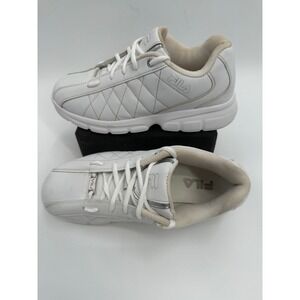Fila White Sneakers Walking Shoes Comfort Athletic Size (See‎ Pics)